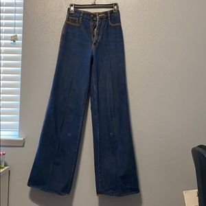 Wide leg Brittania blue jeans